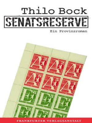 cover image of Senatsreserve